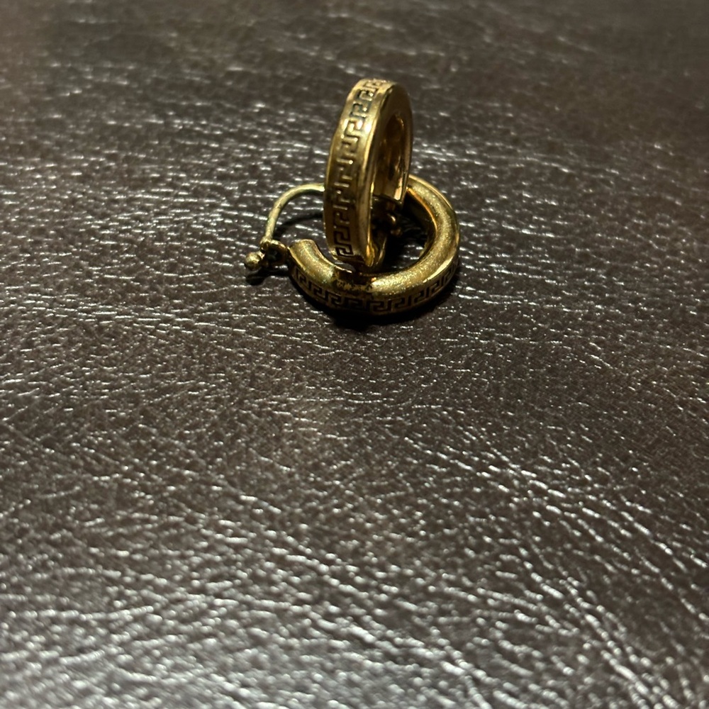 2022 Versace Gold Hoops AUTHENTIC